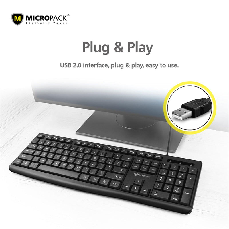 Classic Keyboard 12 Function Hot Key Design USB For PC Notebooks Laptop - John Cootes