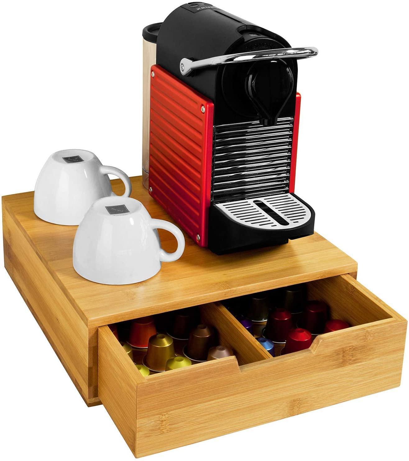 Coffee Machine Stand and Storage Box for Coffee Capsules and Tea Bags - John Cootes