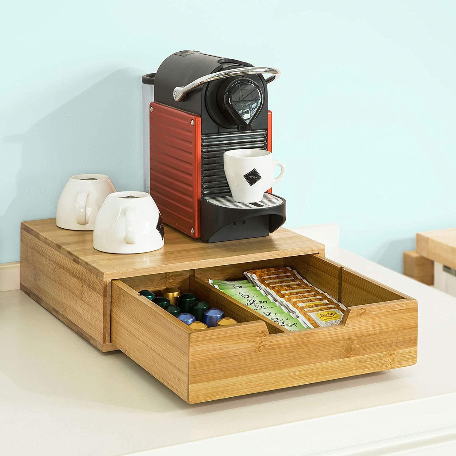 Coffee Machine Stand and Storage Box for Coffee Capsules and Tea Bags - John Cootes