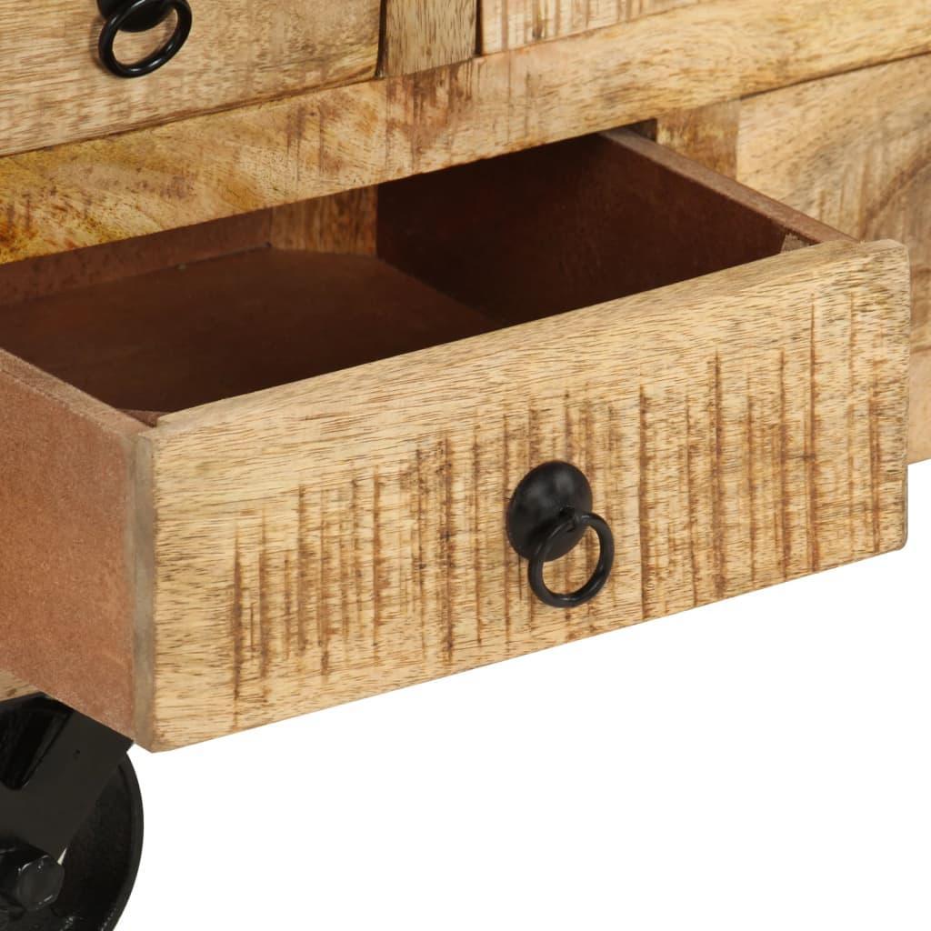 Coffee Table Rough Mango Wood 70x70x40 Cm - John Cootes