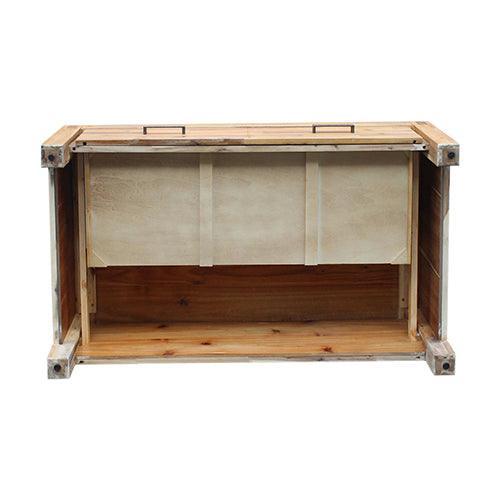 Coffee Table Solid Acacia Wood & Veneer 1 Drawers Storage Oak Colour - John Cootes