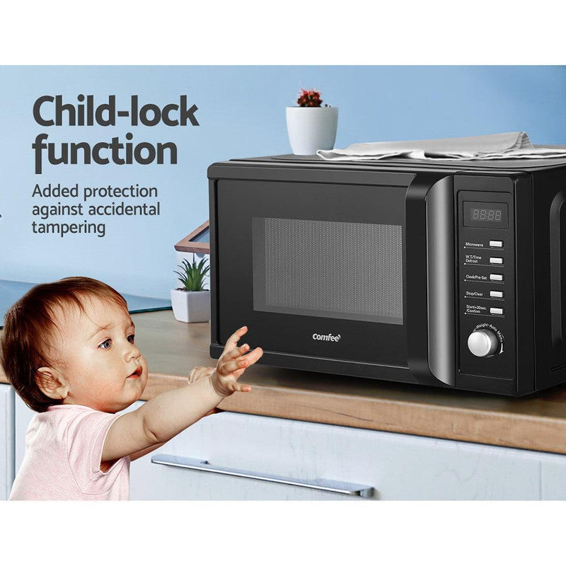 Comfee 20L Microwave Oven 700W Countertop Kitchen Cooker Black 1EA