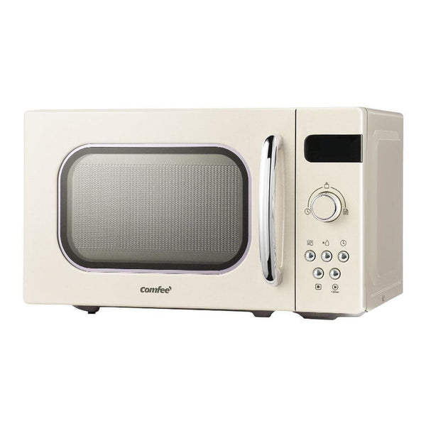 Comfee 20L Microwave Oven 800W Countertop Kitchen 8 Cooking Settings Cream - John Cootes