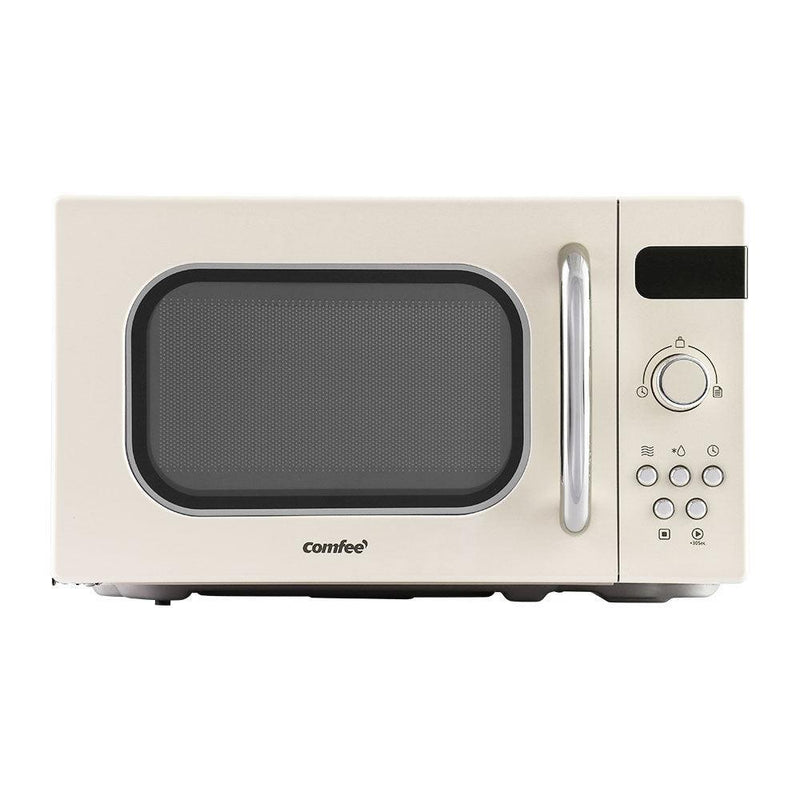 Comfee 20L Microwave Oven 800W Countertop Kitchen 8 Cooking Settings Cream - John Cootes