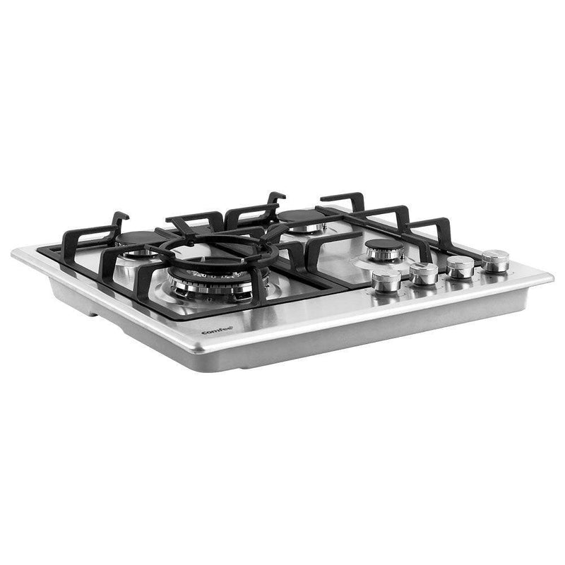 Comfee 60cm Gas Cooktop Stainless Steel 4 Burners Kitchen Stove Cook Top NG LPG - John Cootes
