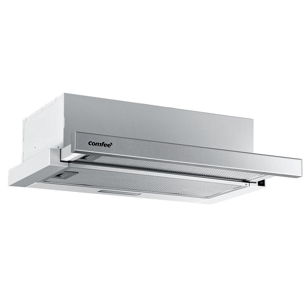 Comfee Rangehood 600mm Range Hood Slide Out 60cm Stainless Steel Kitchen Canopy - John Cootes