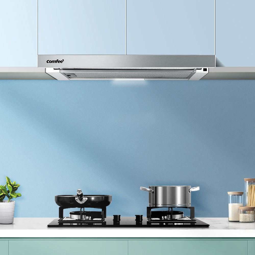 Comfee Rangehood 600mm Range Hood Slide Out 60cm Stainless Steel Kitchen Canopy - John Cootes