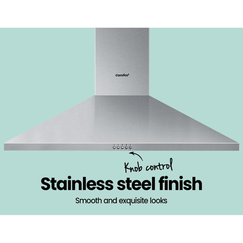 Comfee Rangehood 900mm Range Hood Stainless Steel Home Kitchen Canopy Vent 90cm - John Cootes