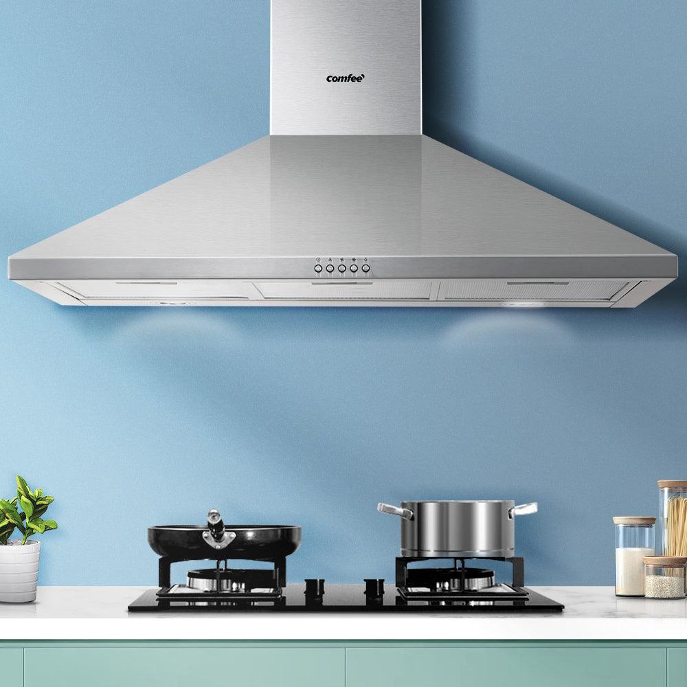 Comfee Rangehood 900mm Range Hood Stainless Steel Home Kitchen Canopy Vent 90cm - John Cootes