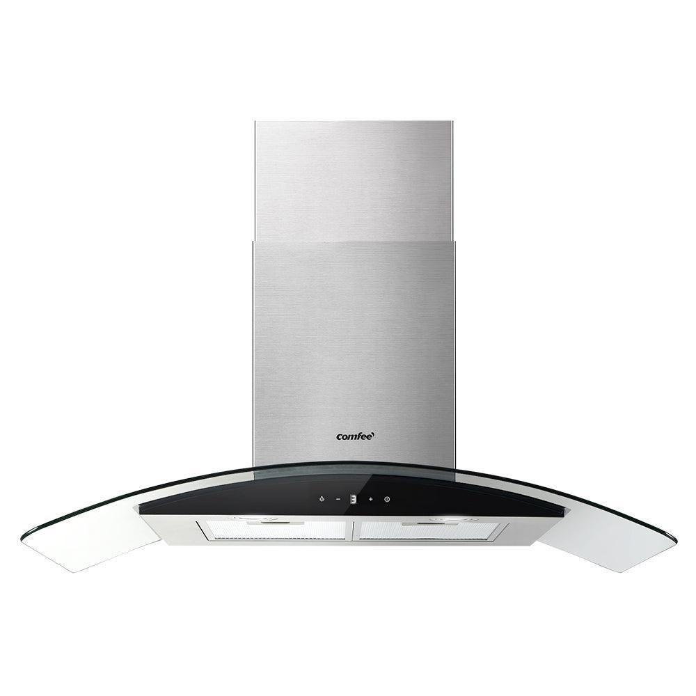 Comfee Rangehood 900mm Range Hood Stainless Steel LED Glass Home Kitchen Canopy - John Cootes