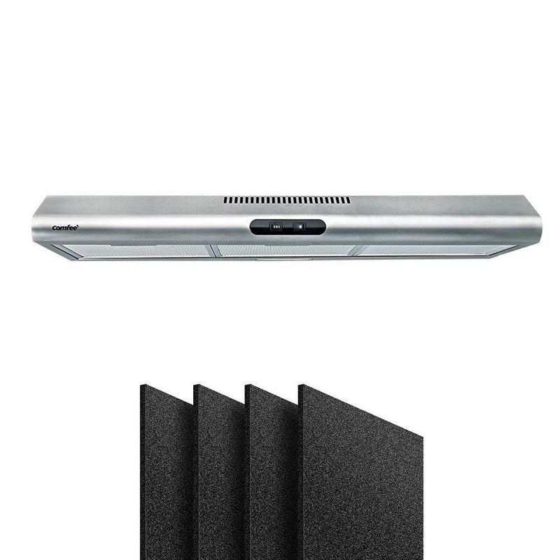 Comfee Rangehood 900mm Stainless Steel Kitchen Canopy With 4 PCS filter Replacement - John Cootes