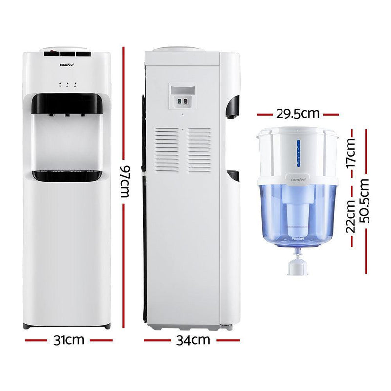 Comfee Water Dispenser Cooler 15L Filter Chiller Purifier Bottle Cold Hot Stand - John Cootes