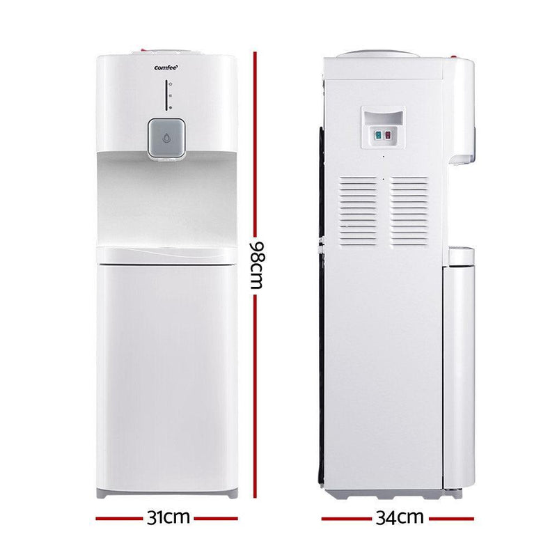 Comfee Water Dispenser Cooler Hot Cold Taps Purifier Stand 20L Cabinet White - John Cootes