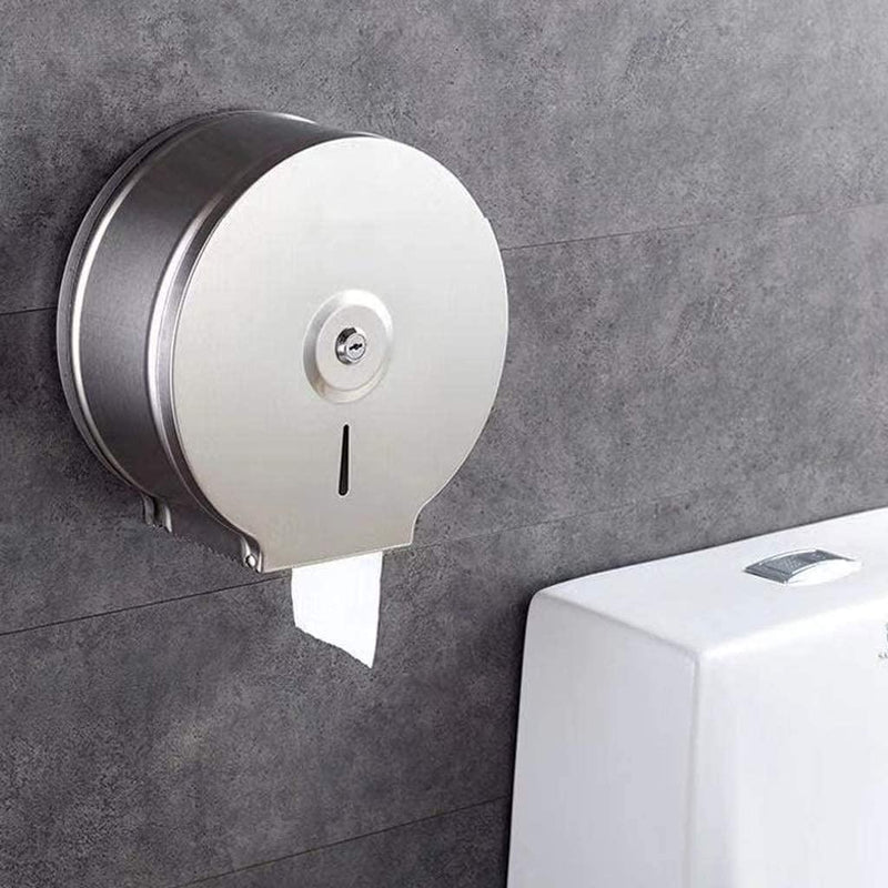 Commercial Restaurant Stainless Steel Toilet Paper Tissue Holder Dispenser Chrome - John Cootes