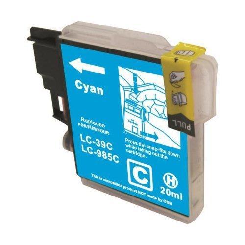 Compatible Premium Ink Cartridges LC39C Cyan Cartridge - for use in Brother Printers - John Cootes