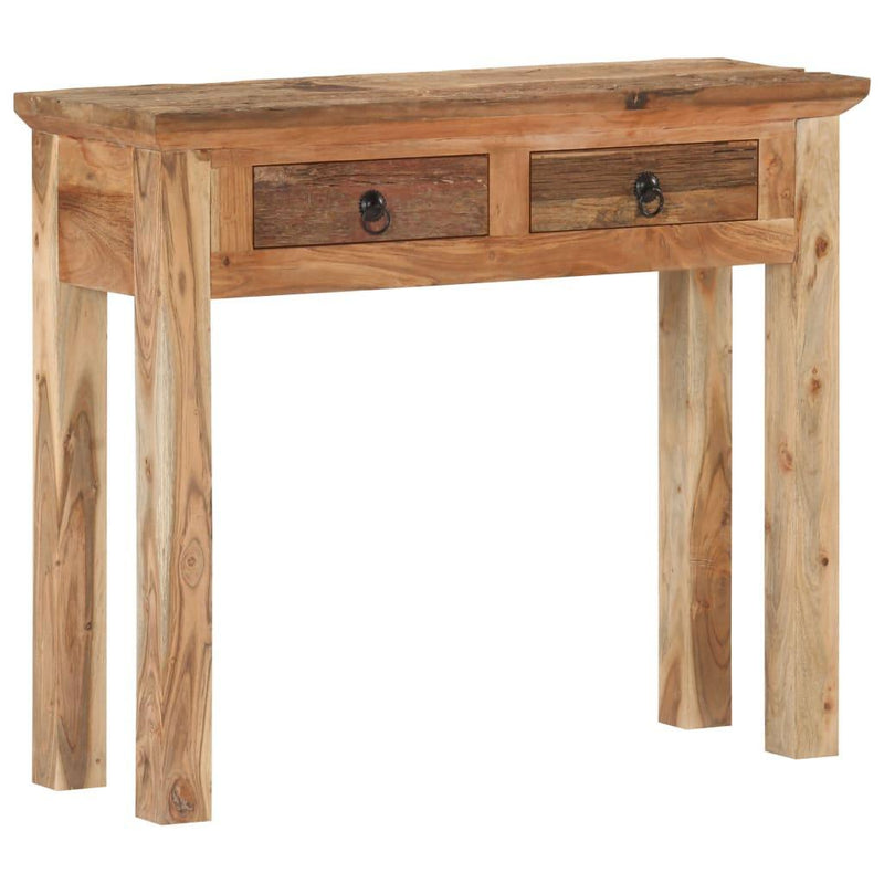 Console Table 90.5x30x75cm Solid Acacia Wood And Reclaimed Wood - John Cootes