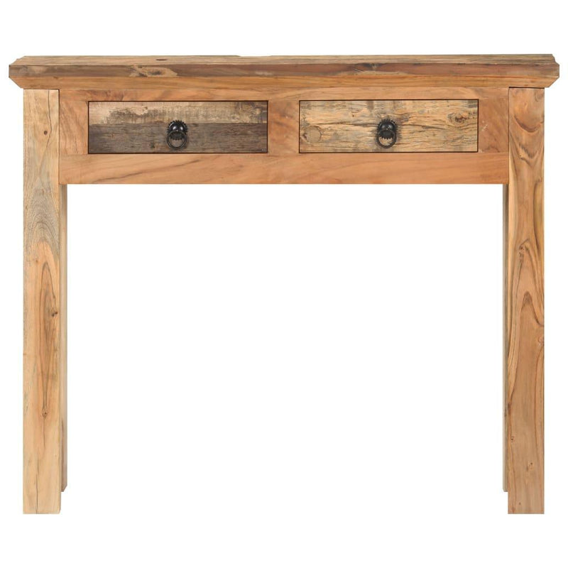 Console Table 90.5x30x75cm Solid Acacia Wood And Reclaimed Wood - John Cootes