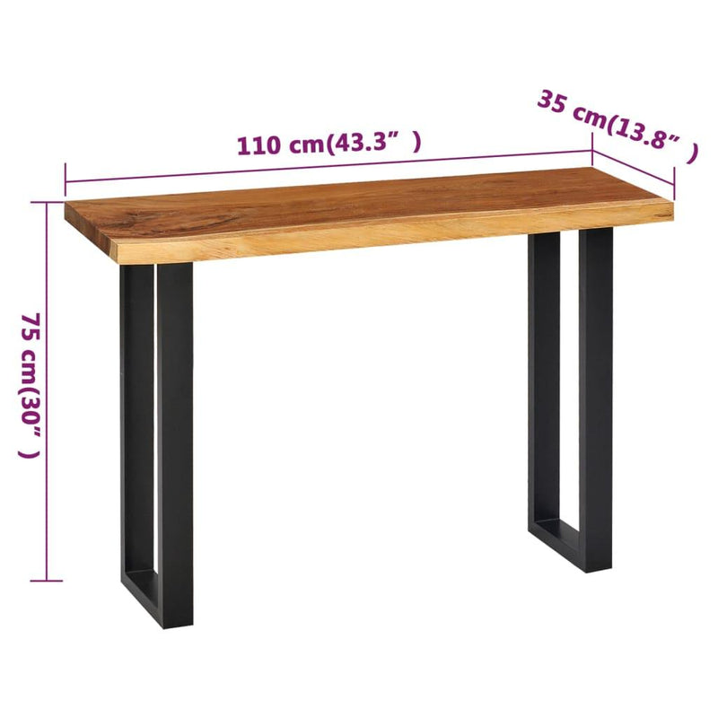 Console Table Solid Suar Wood 110x35x75 Cm - John Cootes