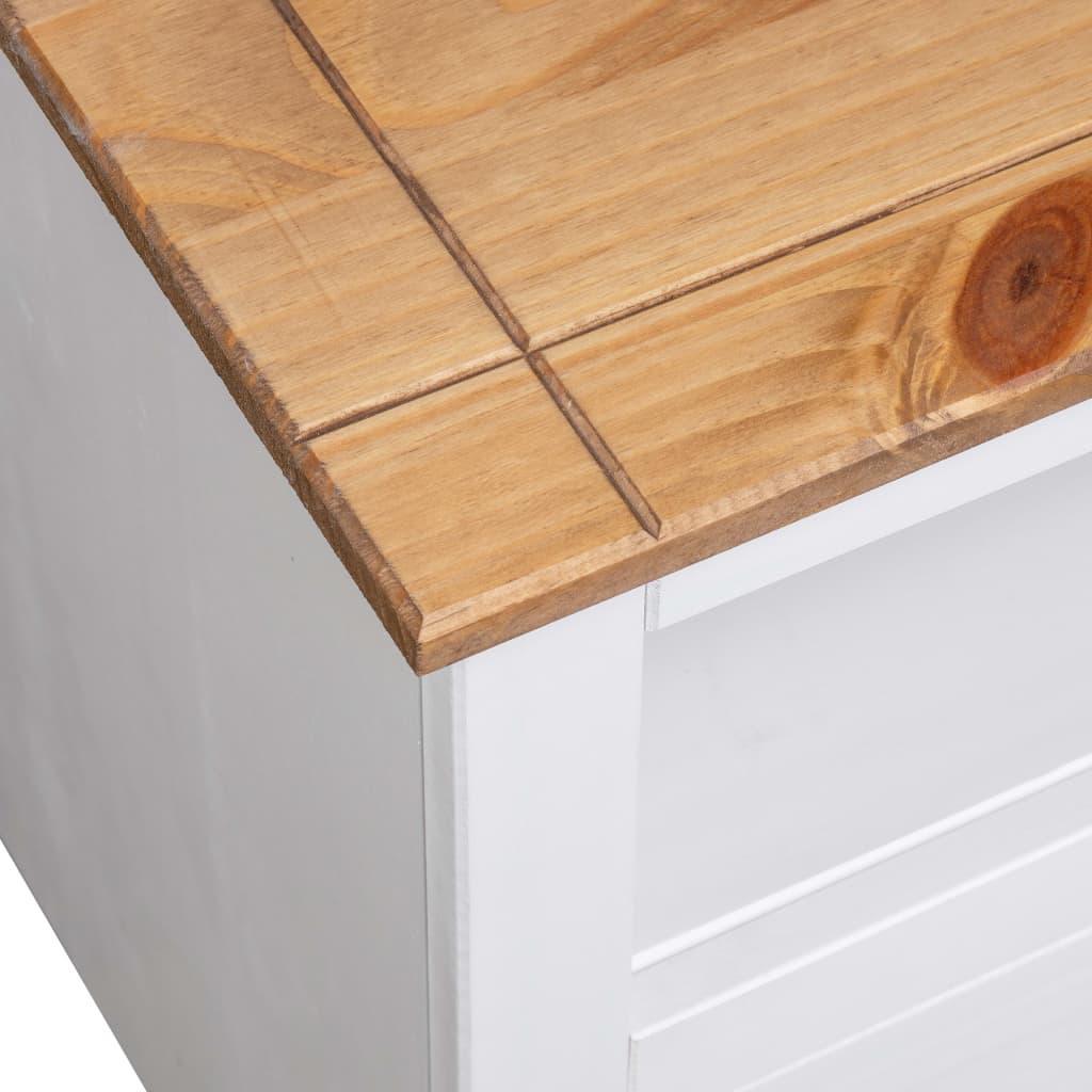 Corner Tv Cabinet White 93x49x49 Cm Solid Pine Panama Range - John Cootes