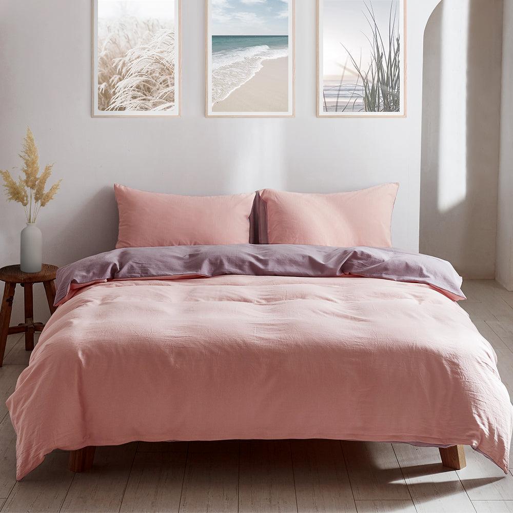 Cosy Club Duvet Cover Quilt Set Doona Cover Pillow Case Candy Floss DOUBLE - John Cootes