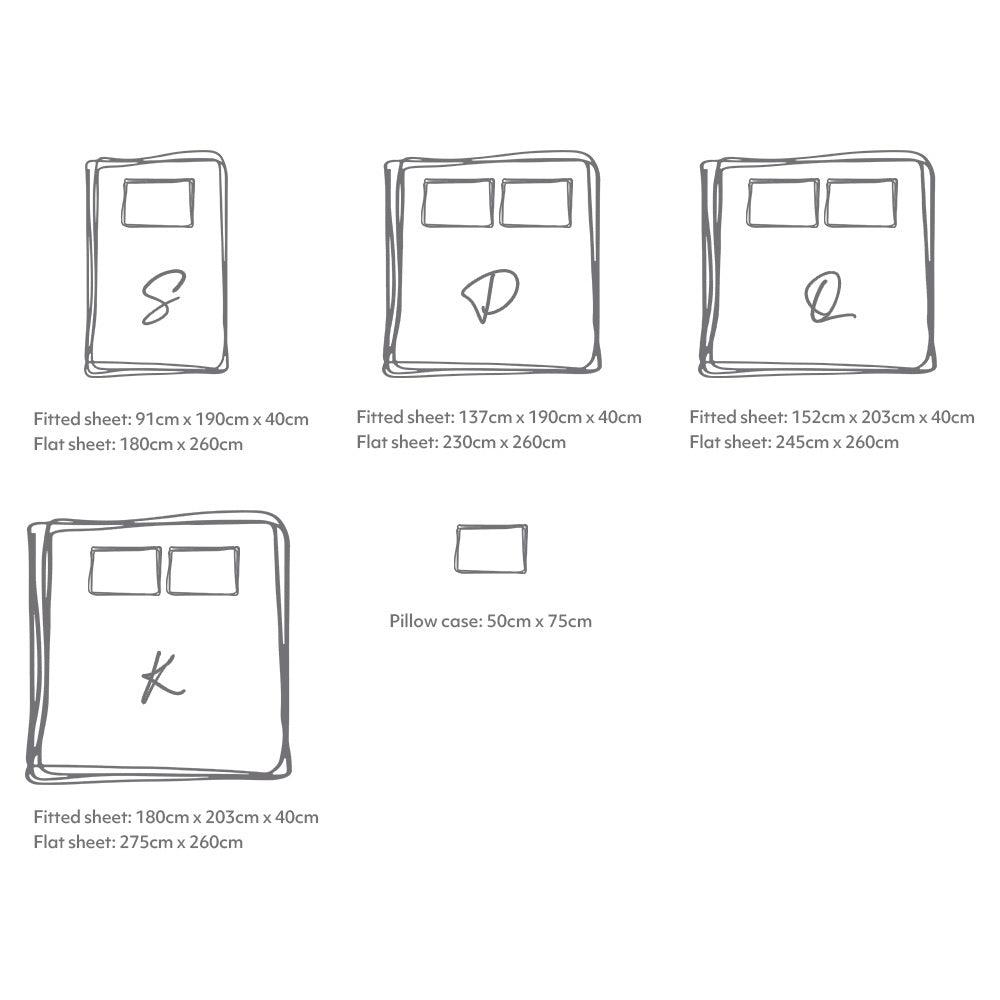 Cosy Club Sheet Set Bed Sheets Set King Flat Cover Pillow Case Purple - John Cootes