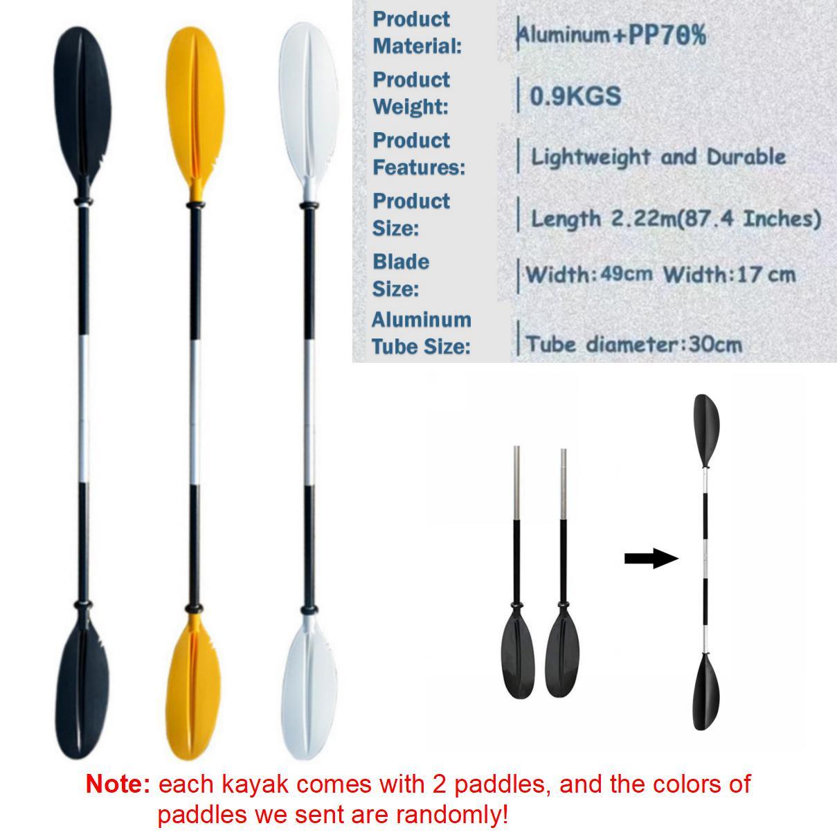 Crystal Clear Kayak with Random Color Paddles - John Cootes