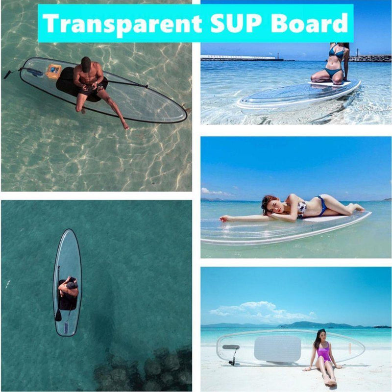 Crystal SUP Board Clear Paddle Board - John Cootes