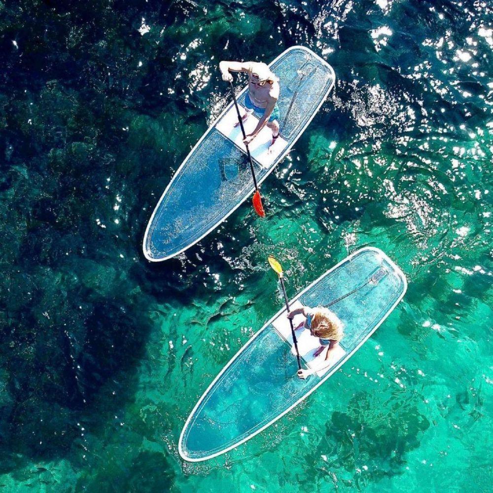 Crystal SUP Board Clear Paddle Board - John Cootes