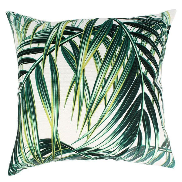 Cushion Cover-Bali-White-Single Sided-No Piping-45cm x 45cm - John Cootes