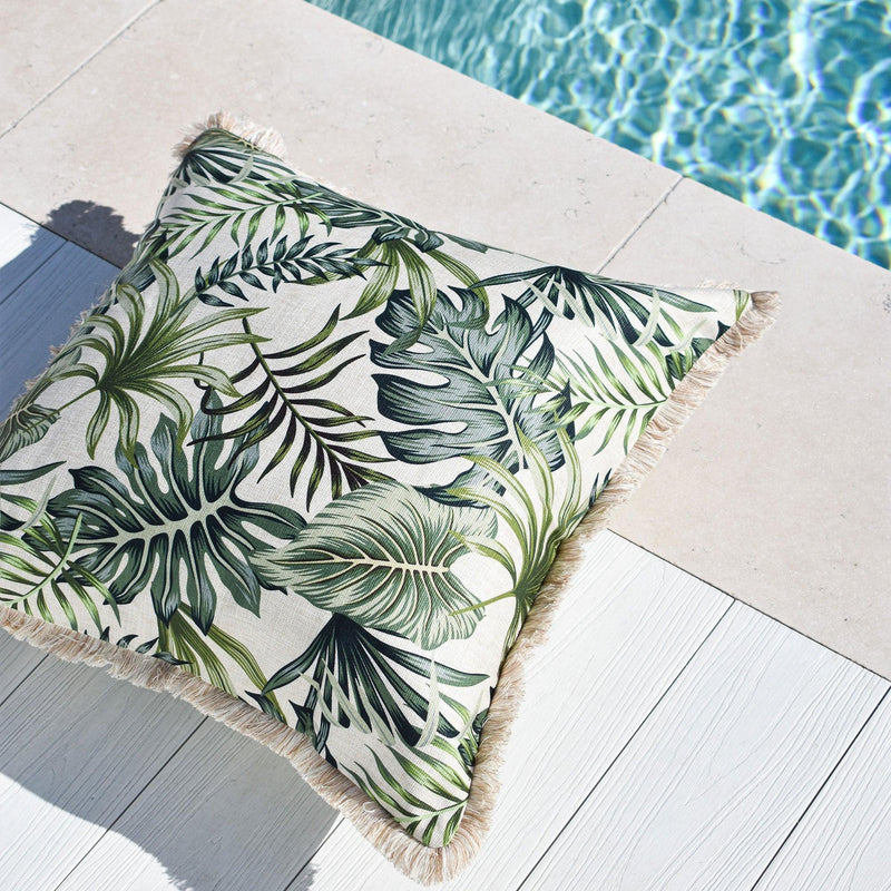 Cushion Cover-Coastal Fringe-Boracay-60cm x 60cm - John Cootes