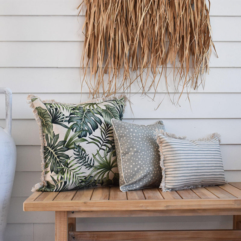 Cushion Cover-Coastal Fringe-Boracay-60cm x 60cm - John Cootes