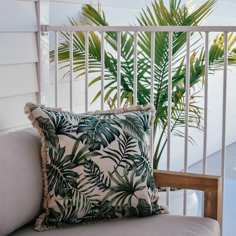 Cushion Cover-Coastal Fringe-Boracay-60cm x 60cm - John Cootes