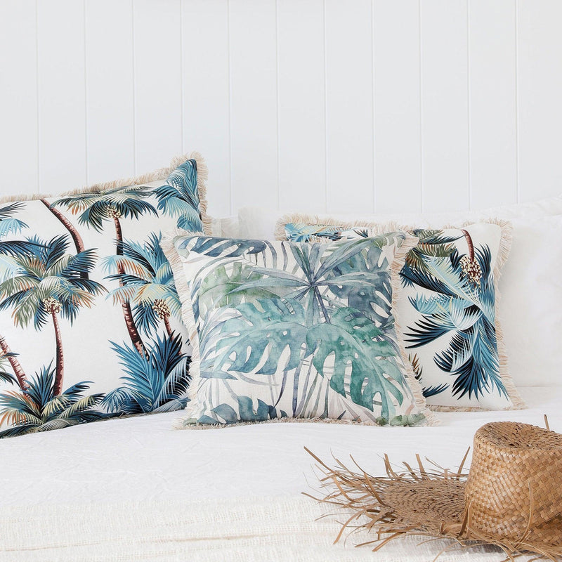 Cushion Cover-Coastal Fringe- Freshwater-45cm x 45cm - John Cootes