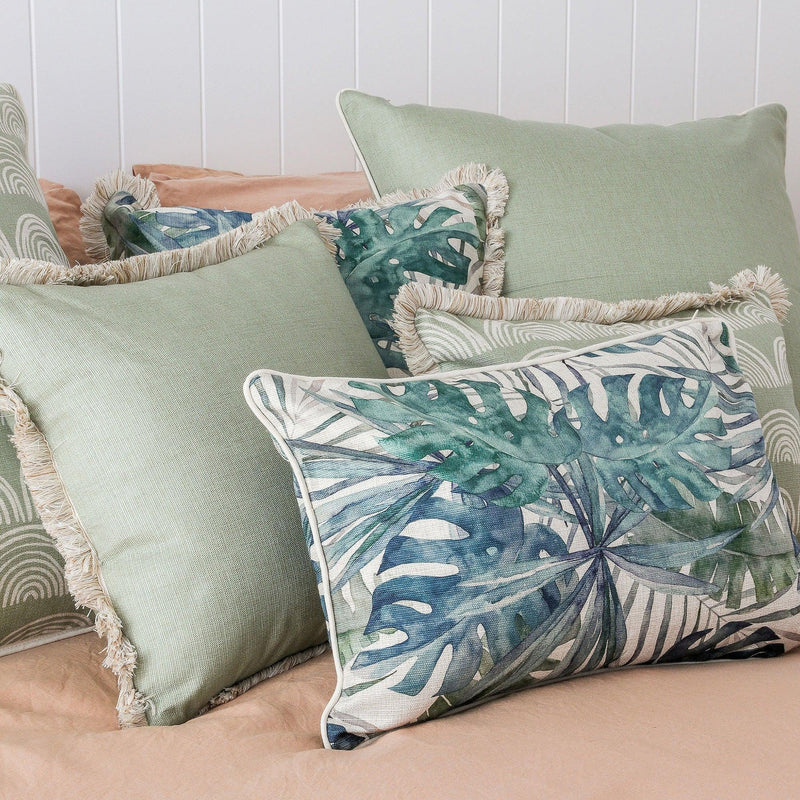 Cushion Cover-Coastal Fringe- Freshwater-45cm x 45cm - John Cootes