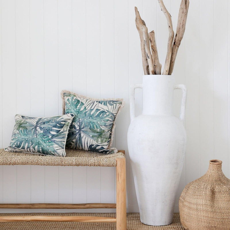 Cushion Cover-Coastal Fringe- Freshwater-45cm x 45cm - John Cootes