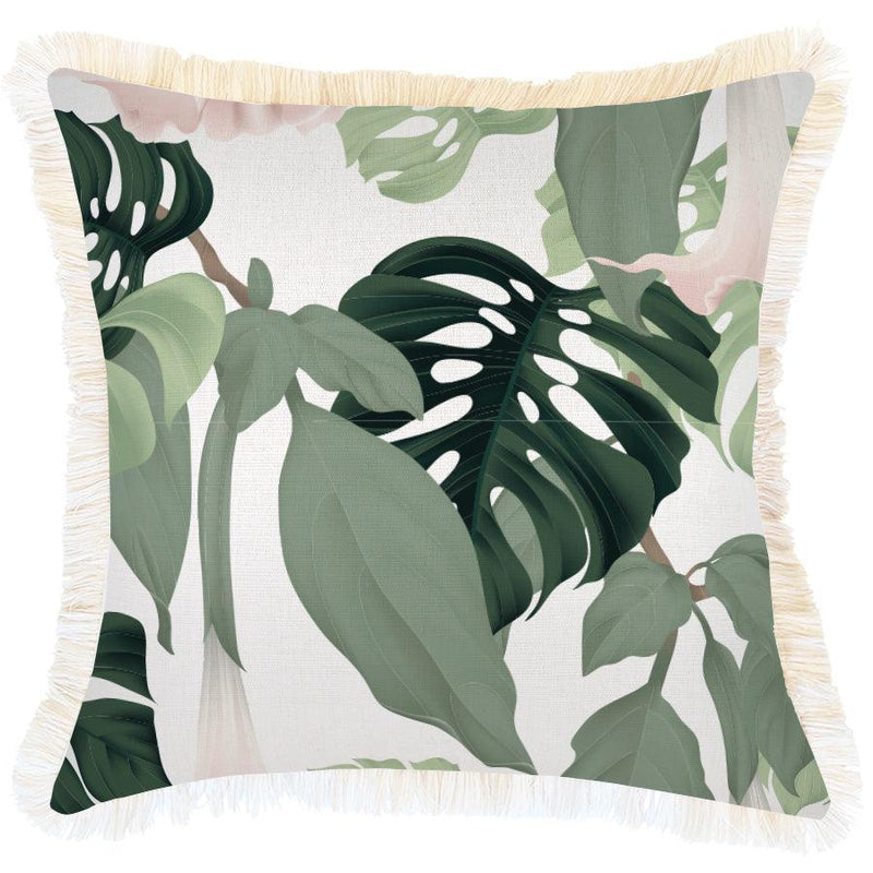 Cushion Cover-Coastal Fringe-Hanoi-45cm x 45cm - John Cootes