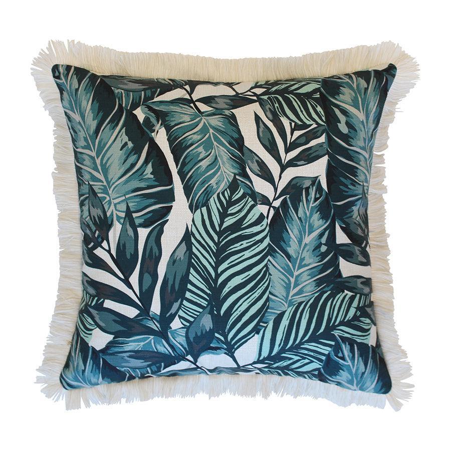 Cushion Cover-Coastal Fringe Natural-Atoll-60cm x 60cm - John Cootes