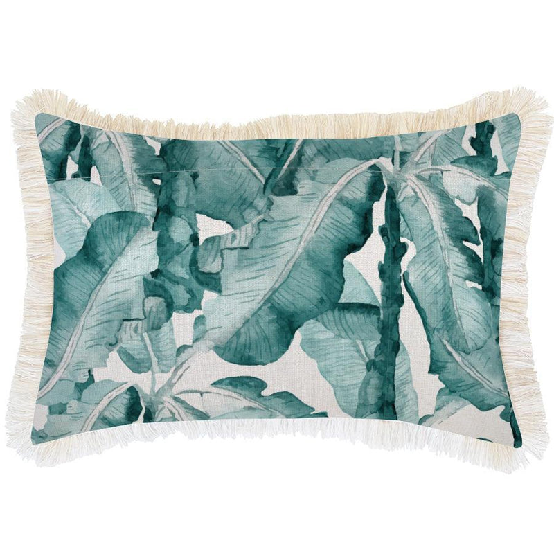 Cushion Cover-Coastal Fringe Natural-Bora Bora-35cm x 50cm - John Cootes