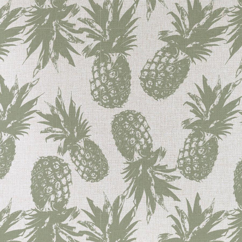 Cushion Cover-Coastal Fringe Natural-Pineapples Sage-35cm x 50cm - John Cootes