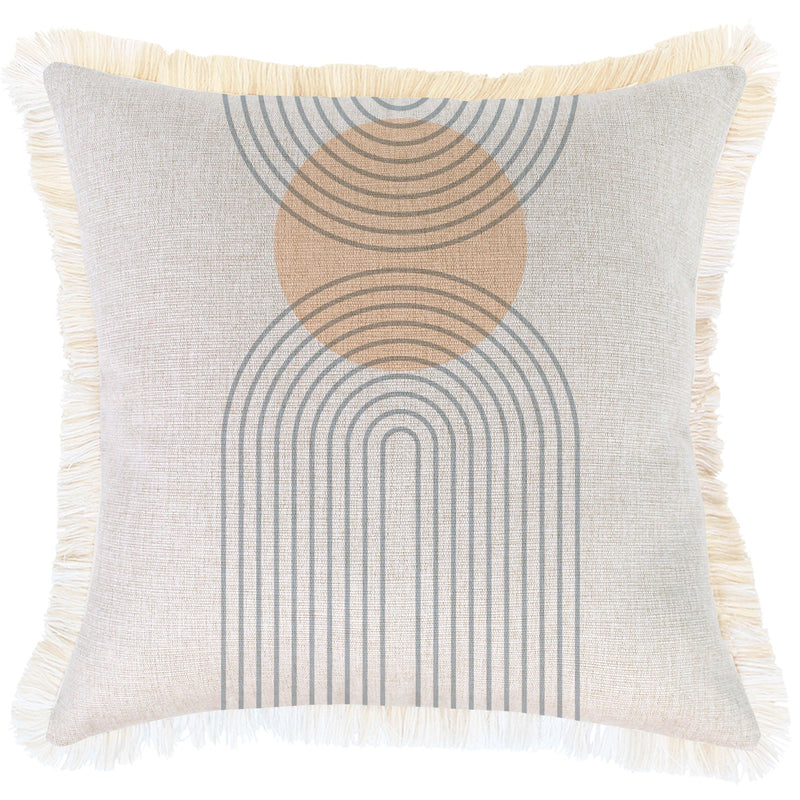 Cushion Cover-Coastal Fringe-Rising- Sun-45cm x 45cm - John Cootes