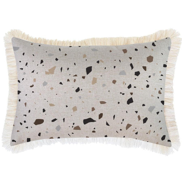 Cushion Cover-Coastal Fringe-Terrazzo-35cm x 50cm - John Cootes