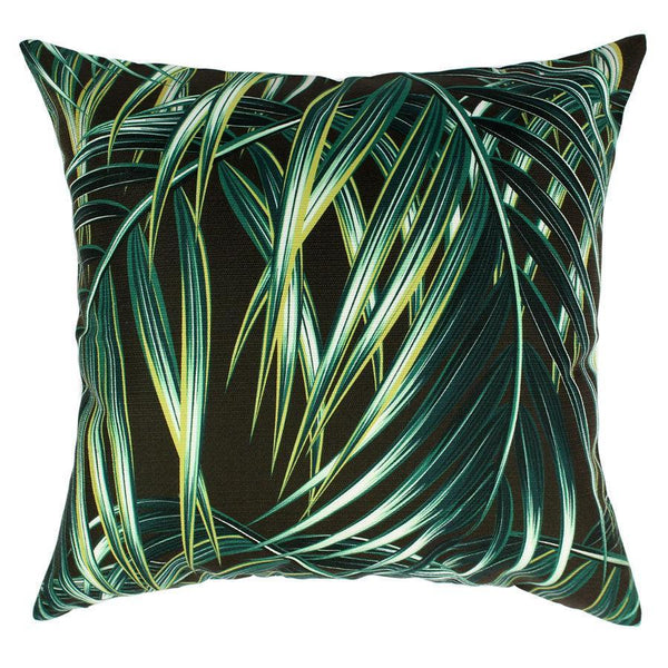 Cushion Cover-No Piping-Bali Black-45cm x 45cm - John Cootes