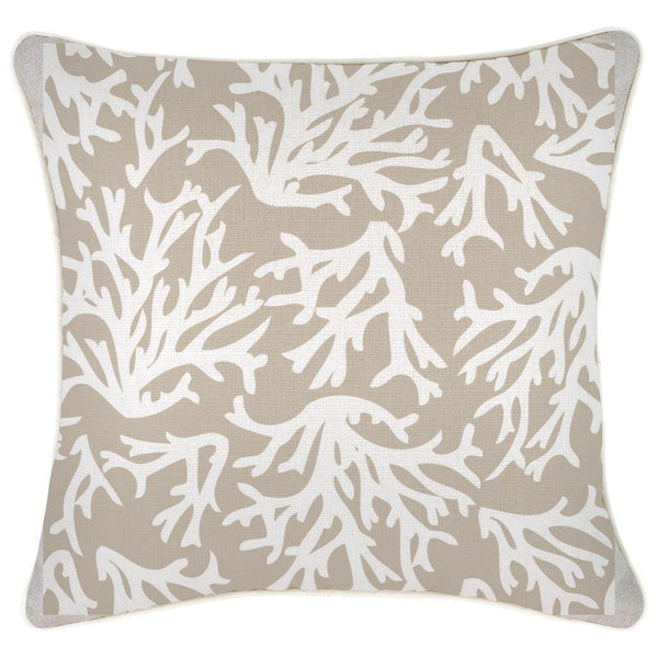 Cushion Cover-With Piping-Coastal Coral Beige-45cm x 45cm - John Cootes