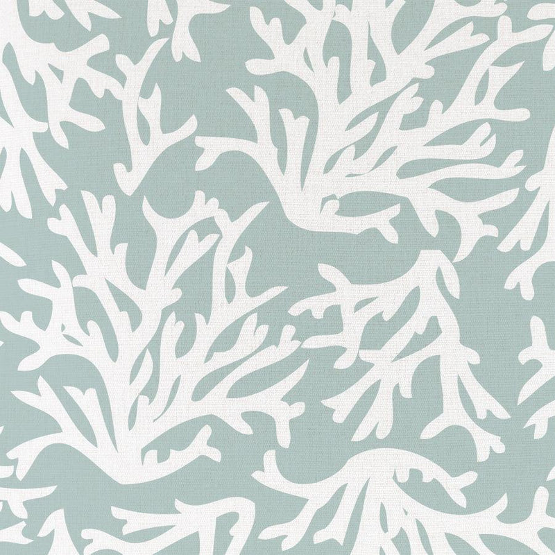 Cushion Cover-With Piping-Coastal Coral Seafoam-60cm x 60cm - John Cootes