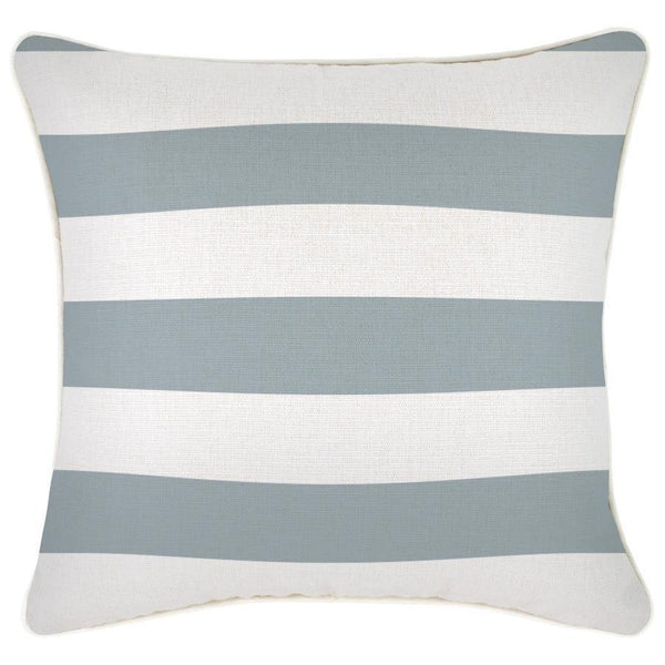 Cushion Cover-With Piping-Deck-Stripe-Smoke-45cm x 45cm - John Cootes