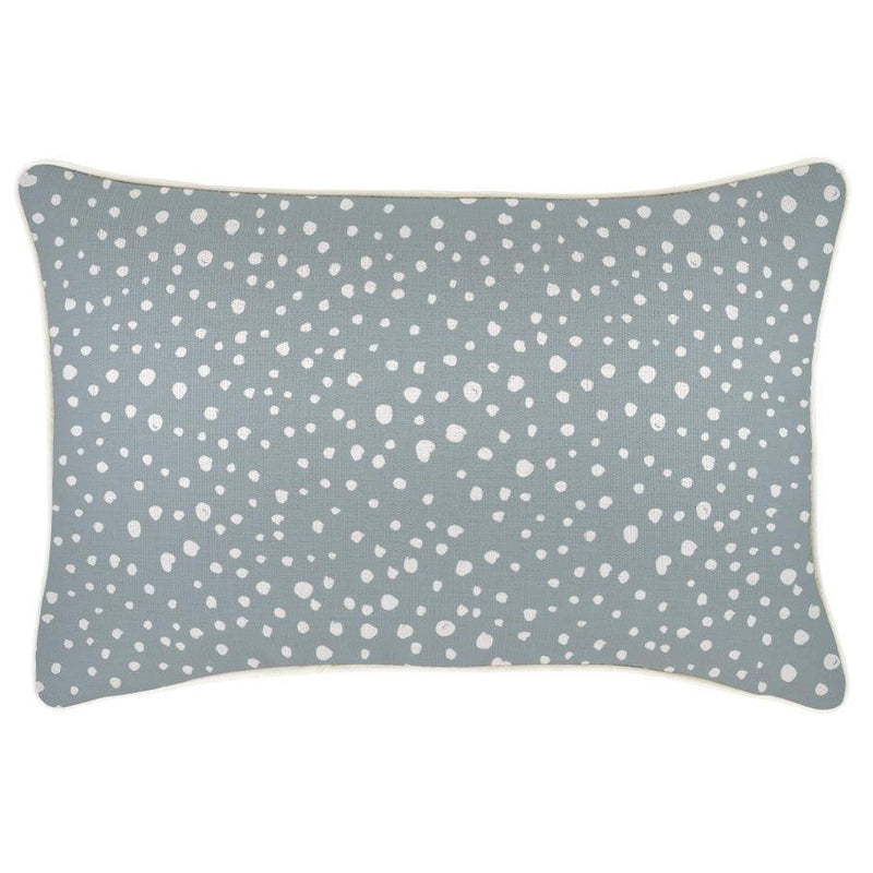 Cushion Cover-With Piping-Lunar Smoke-35cm x 50cm - John Cootes