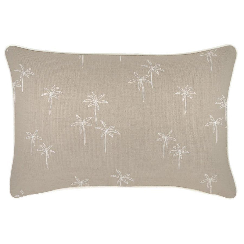 Cushion Cover-With Piping-Palm Cove Beige-35cm x 50cm - John Cootes