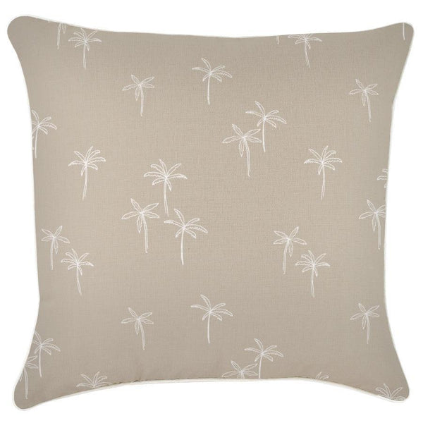 Cushion Cover-With Piping-Palm Cove Beige-60cm x 60cm - John Cootes