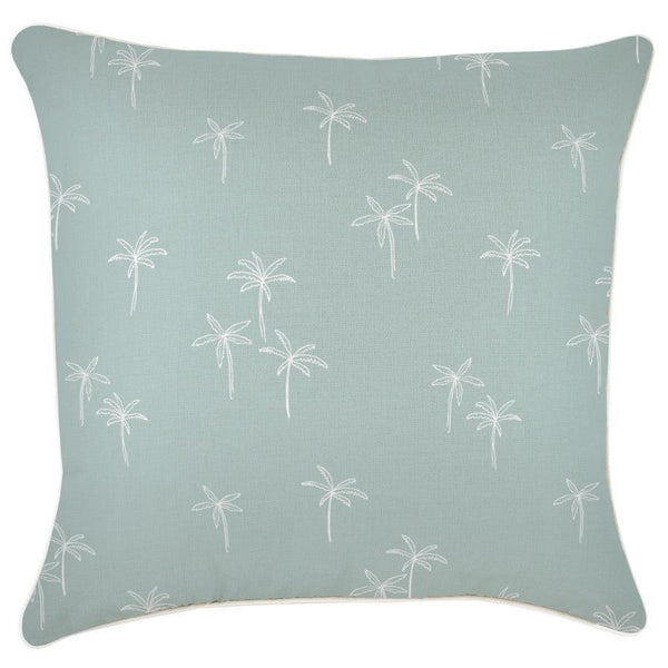 Cushion Cover-With Piping-Palm Cove Seafoam-60cm x 60cm - John Cootes