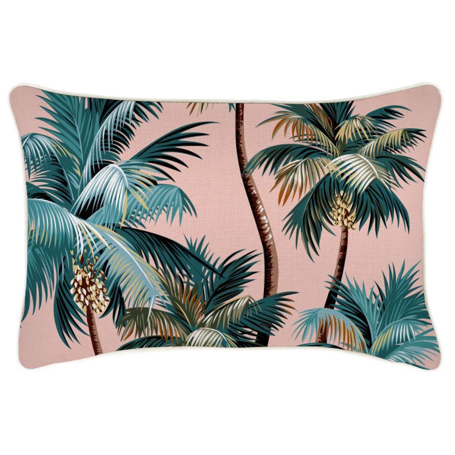 Cushion Cover-With Piping-Palm Trees Sunset-35cm x 50cm - John Cootes